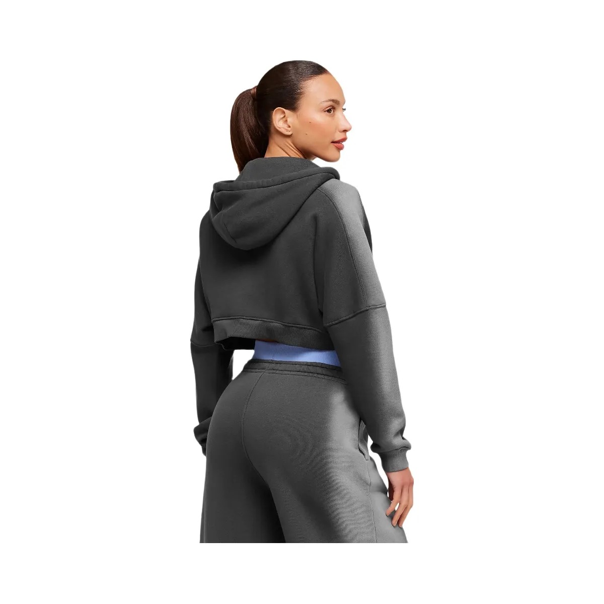Gymshark Pump Washed Zip Through Hoodie "Onyx Grey Stratus Grey" - HypeFly India View 2
