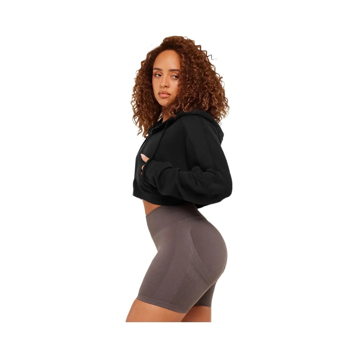 Gymshark Pump Zip Through Hoodie "Black Wash" - HypeFly India View 3