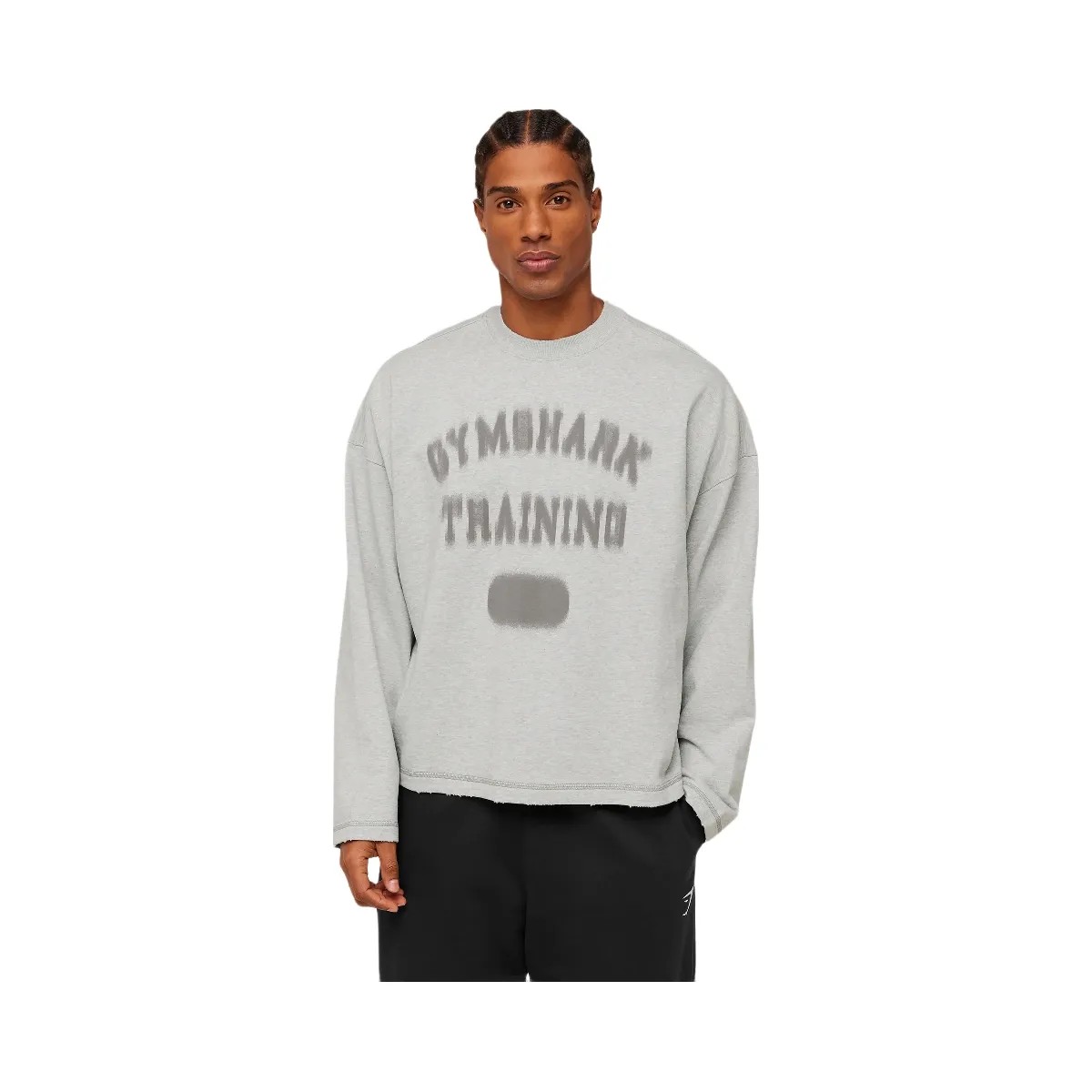 Gymshark Re-Rack Crew Neck Pullover "Bros Soft Grey Marl" - HypeFly India View 1