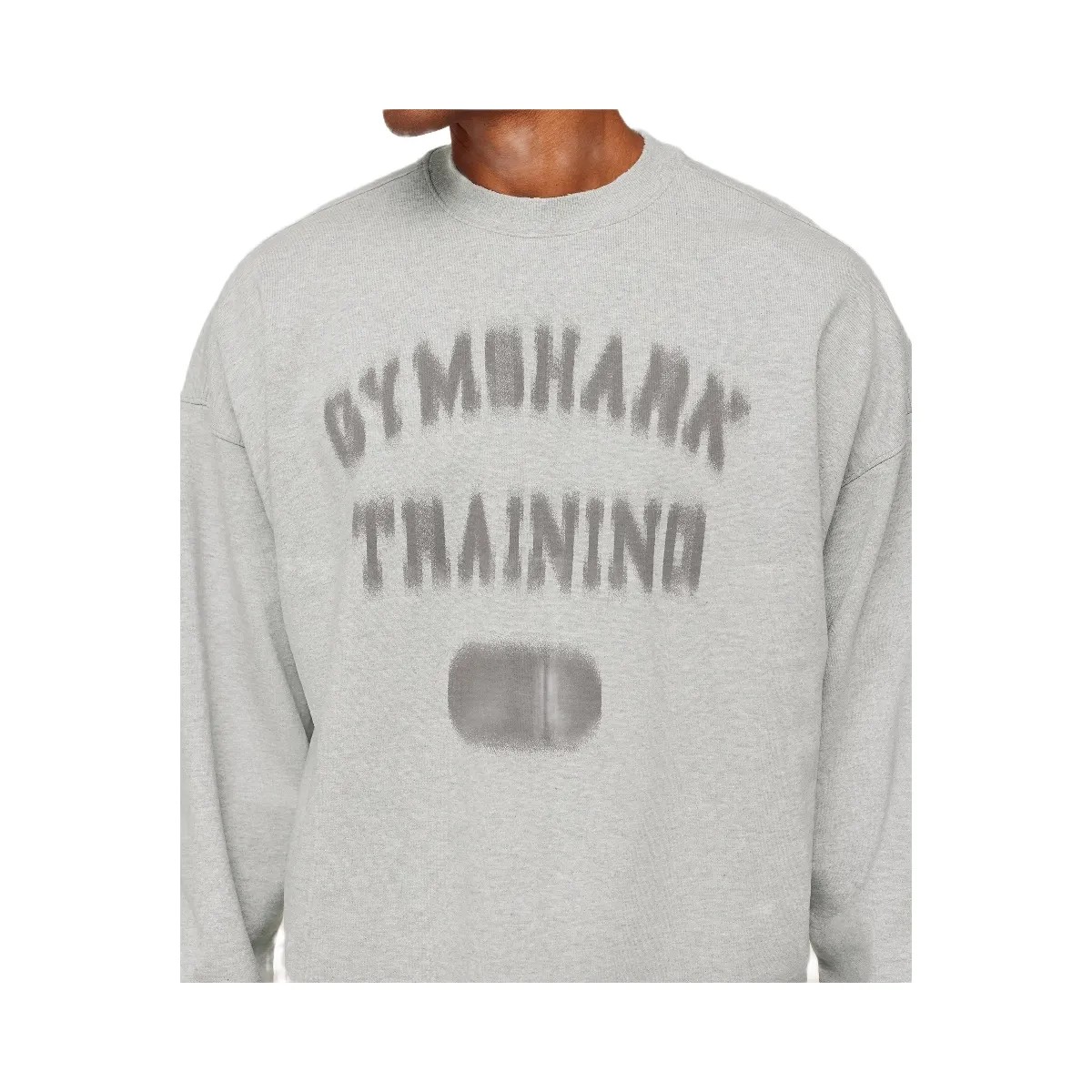 Gymshark Re-Rack Crew Neck Pullover "Bros Soft Grey Marl" - HypeFly India View 5