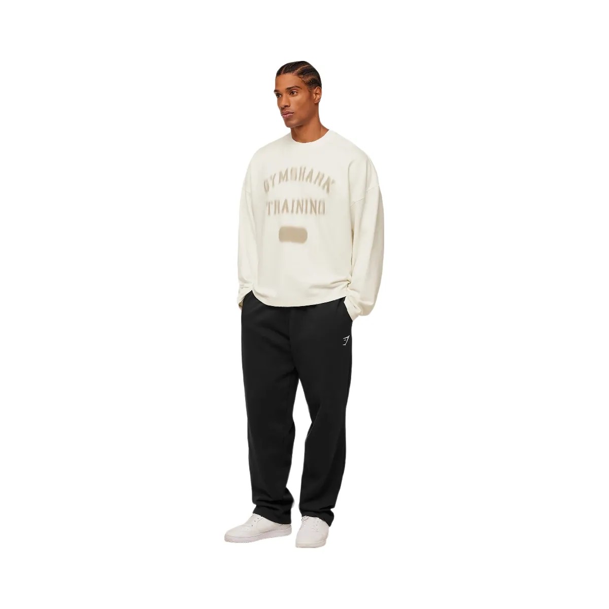 Gymshark Re-Rack Crew Neck Pullover "GS Soft White" - HypeFly India View 4