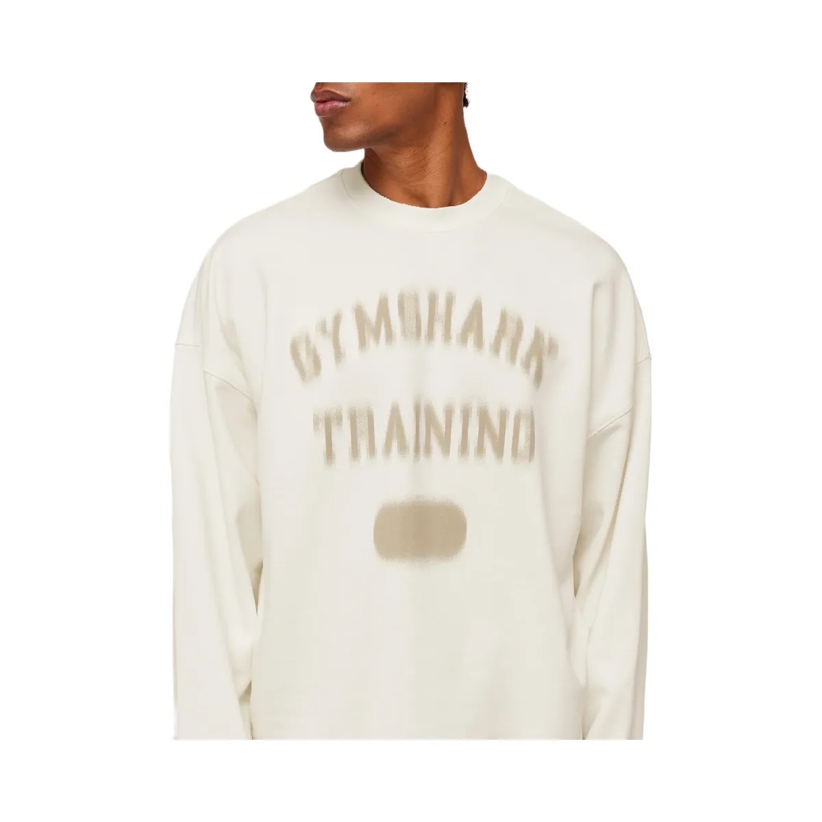 Gymshark Re-Rack Crew Neck Pullover "GS Soft White" - HypeFly India View 5