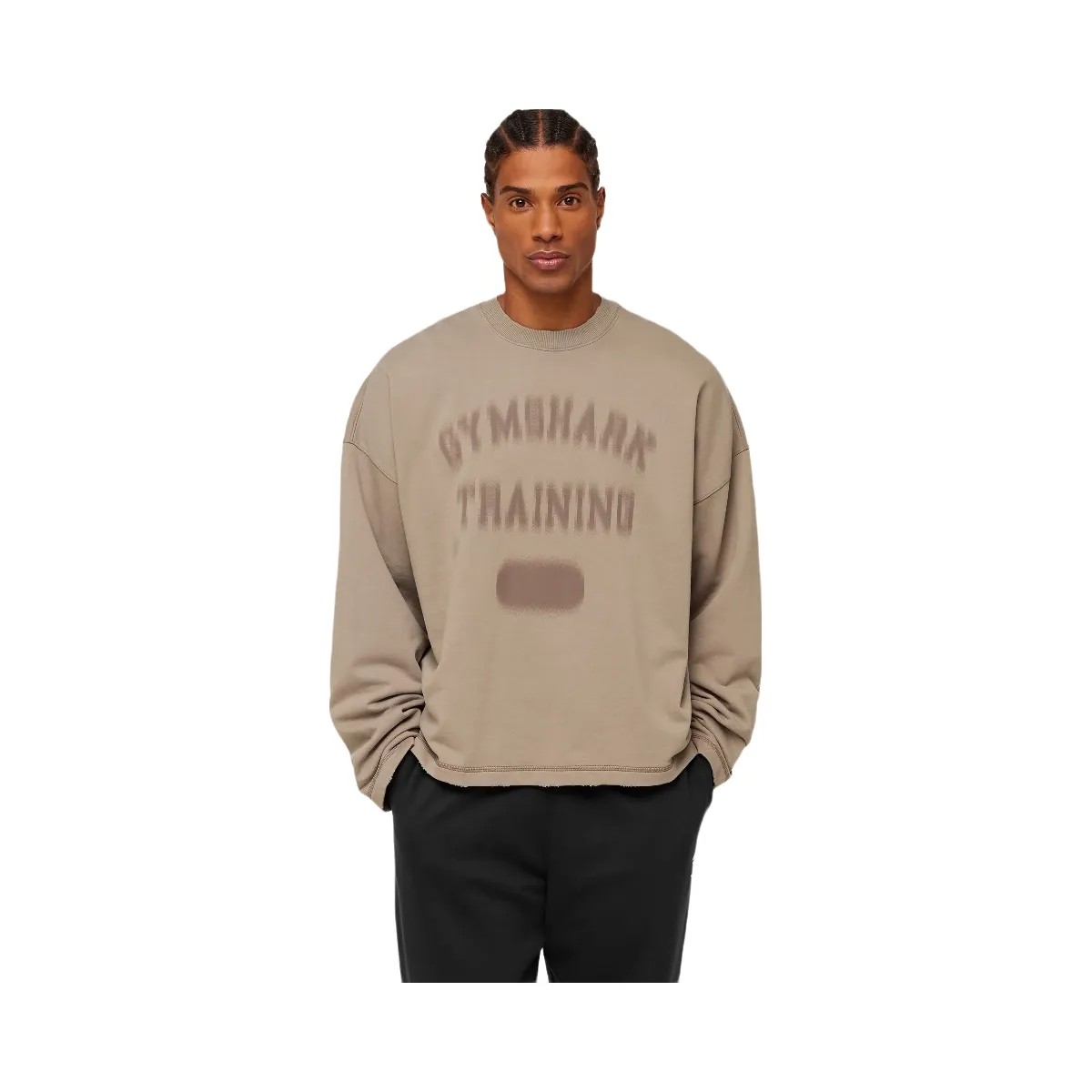 Gymshark Re-Rack Crew Neck Pullover "Lifestyle Brown" - HypeFly India View 1