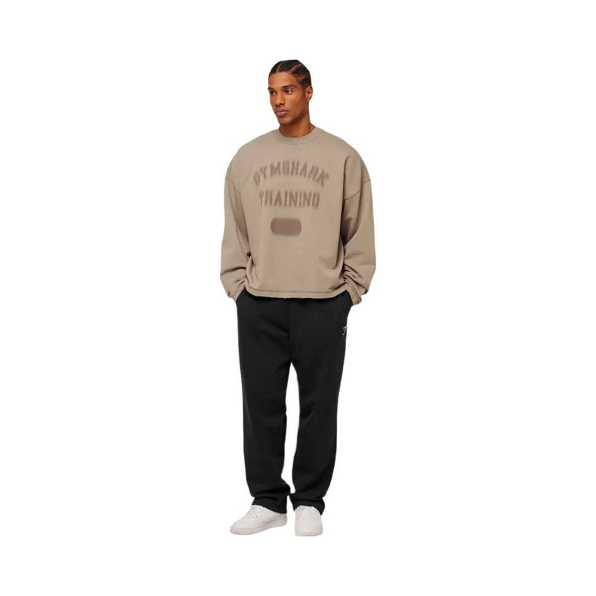 Gymshark Re-Rack Crew Neck Pullover "Lifestyle Brown" - HypeFly India View 4