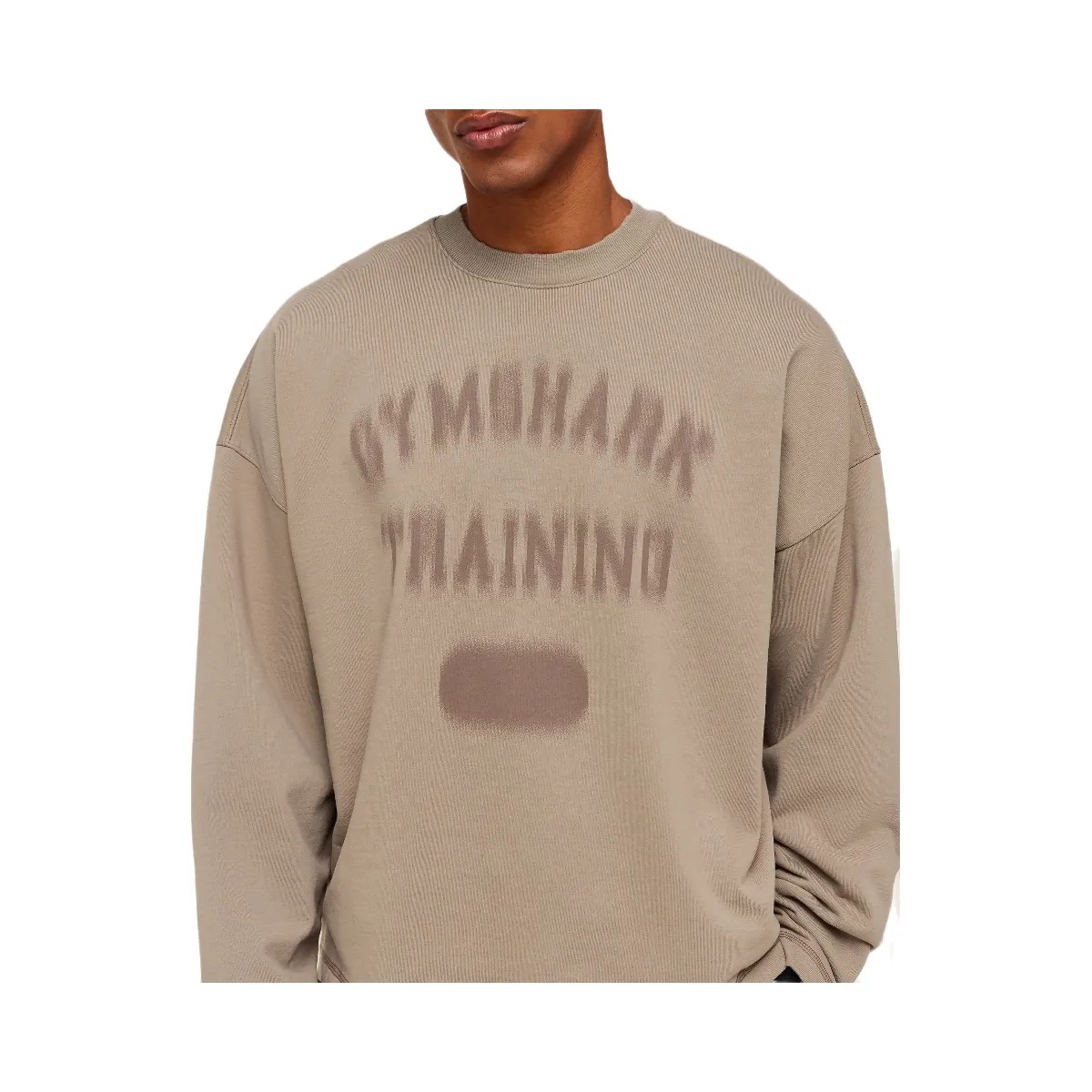 Gymshark Re-Rack Crew Neck Pullover "Lifestyle Brown" - HypeFly India View 5