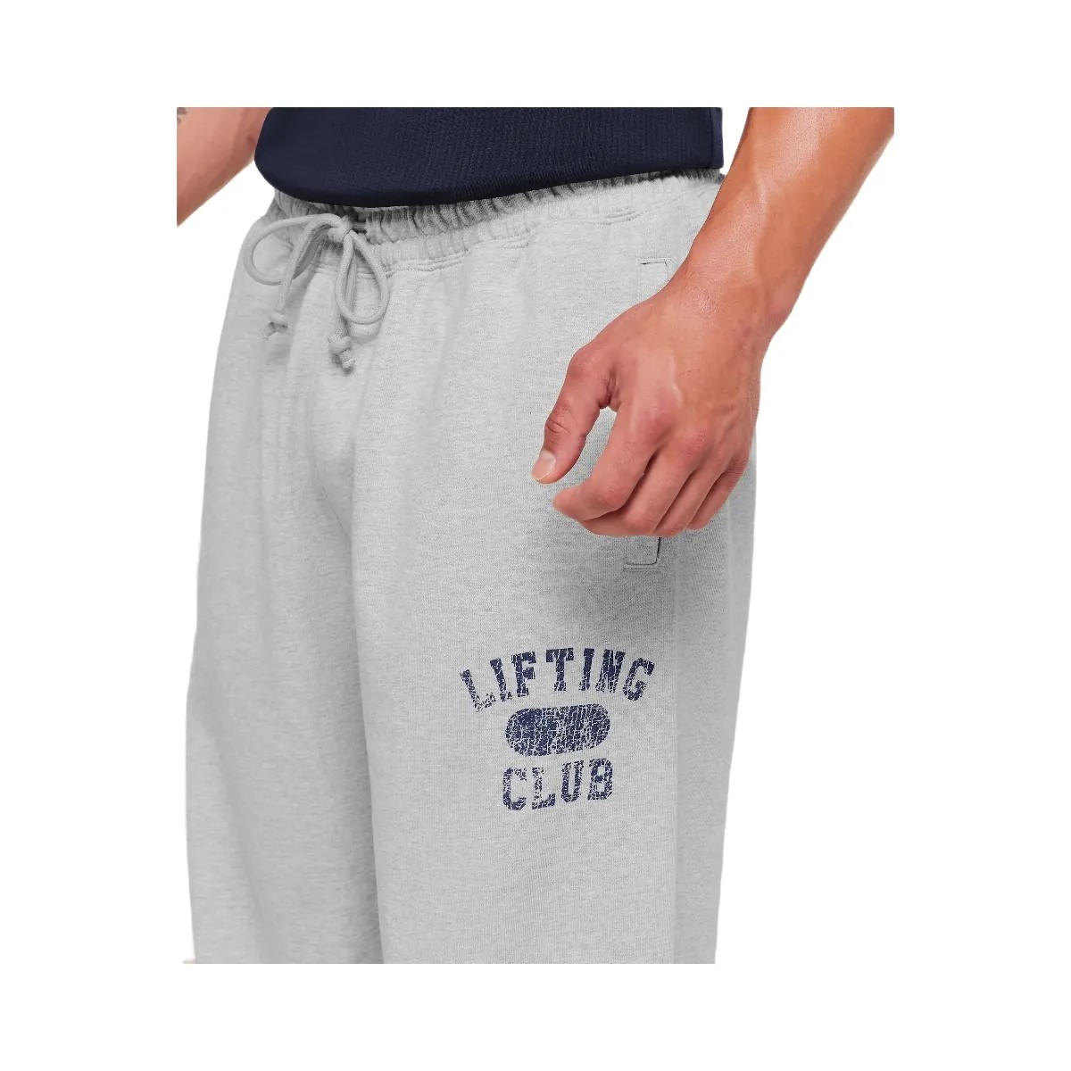 Gymshark Retro Collegiate Graphic Wide Leg Pants "Bros Soft Grey Marl" - HypeFly India View 6