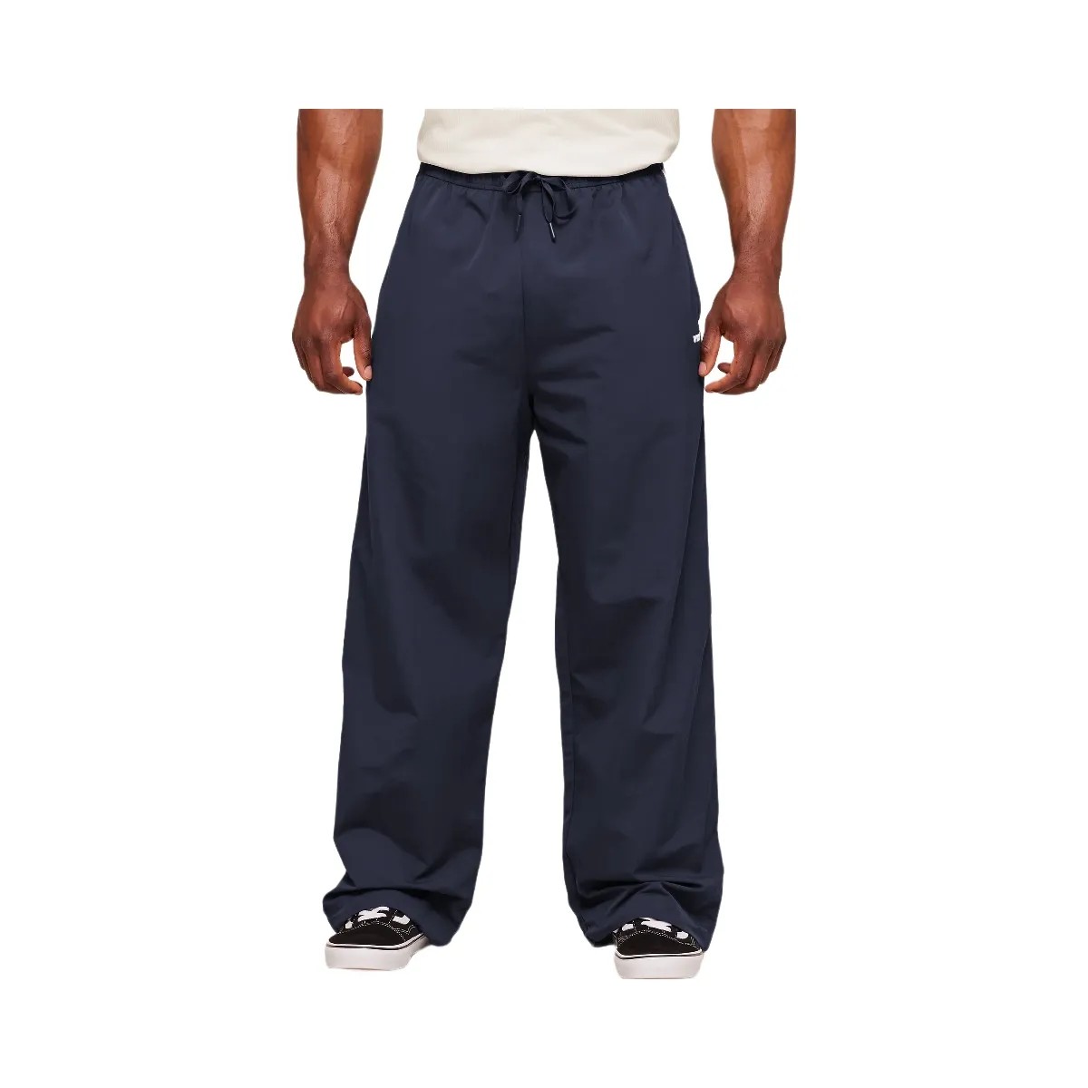 Gymshark Retro Collegiate Track Pants "Heavy Blue Tinted White" - HypeFly India View 1
