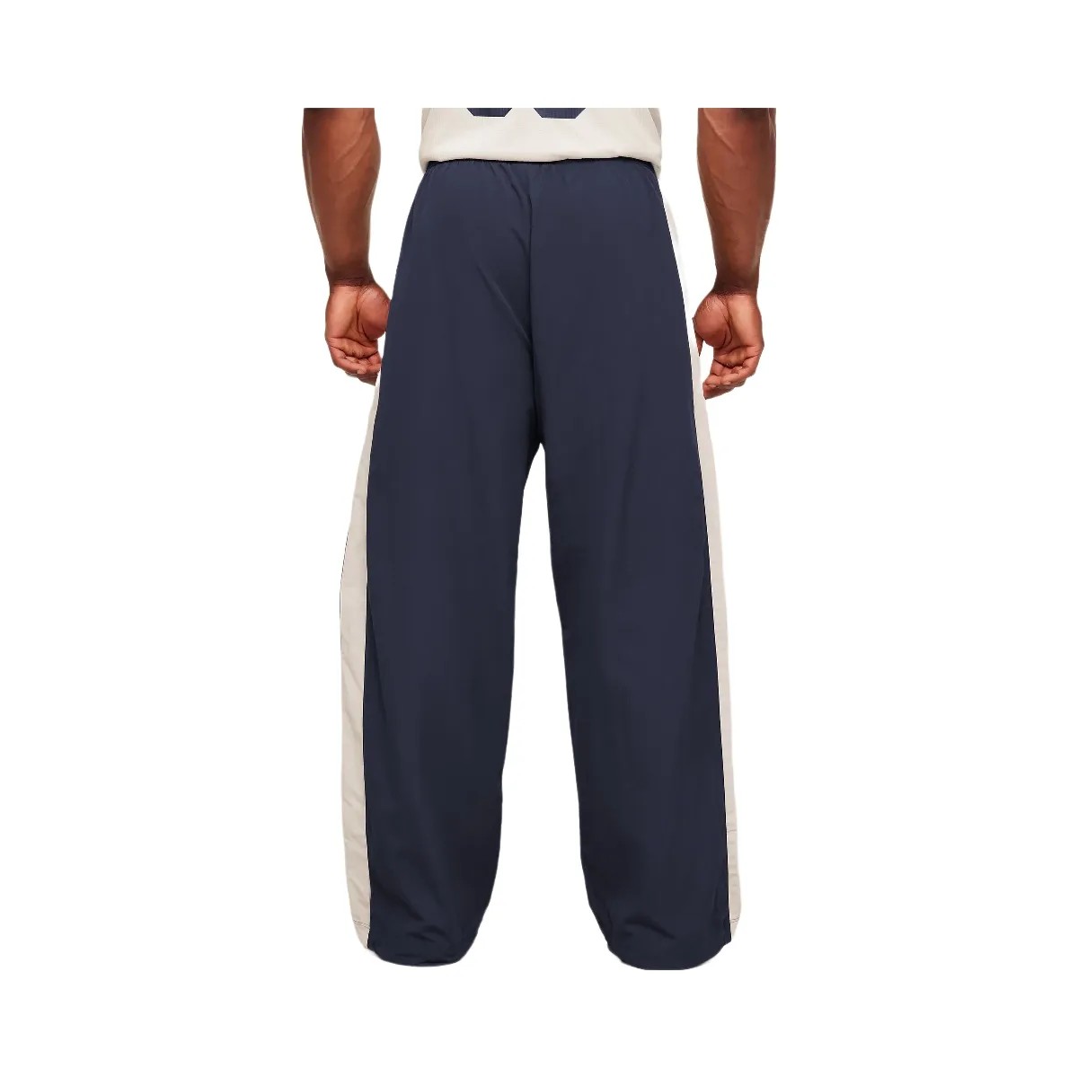 Gymshark Retro Collegiate Track Pants "Heavy Blue Tinted White" - HypeFly India View 2