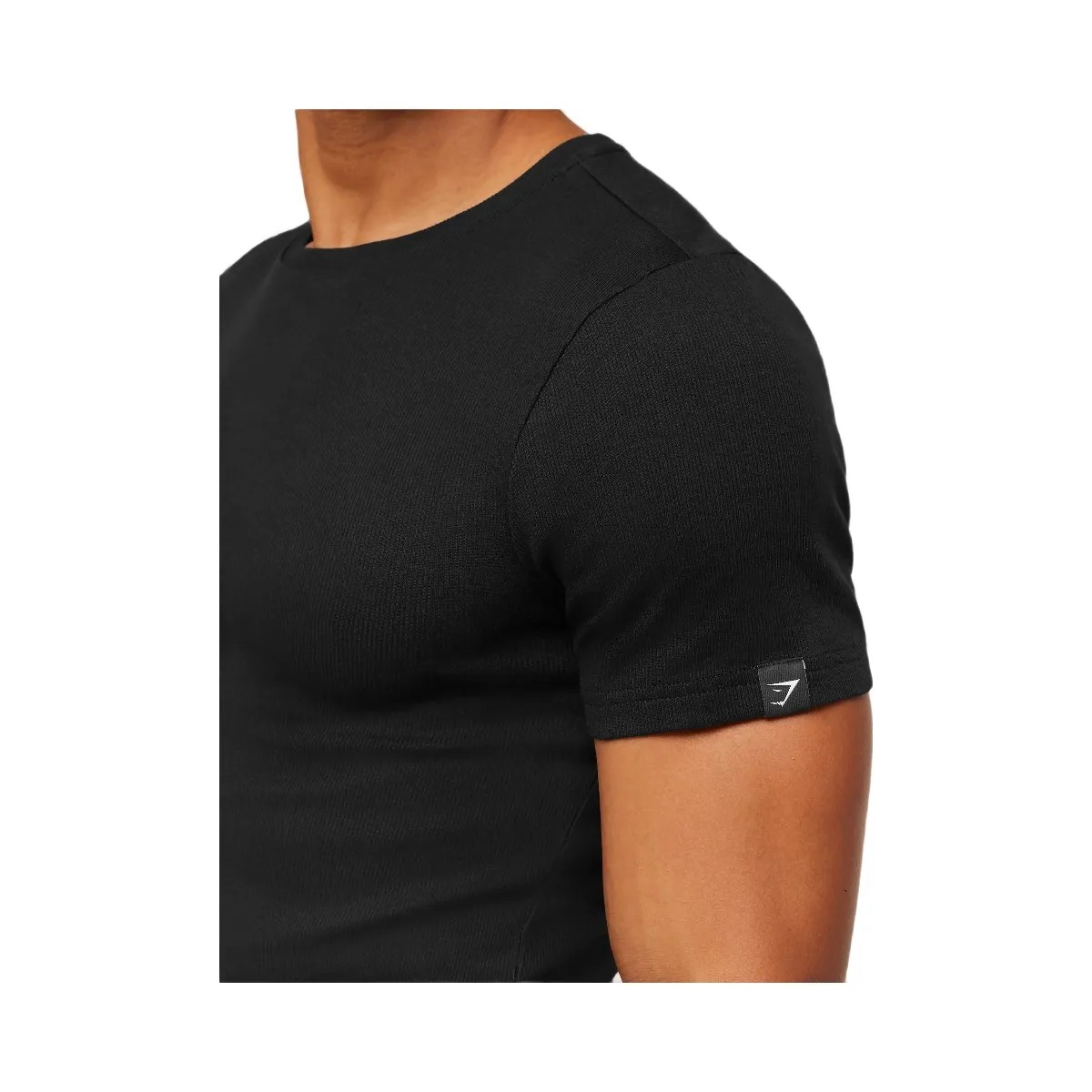 Gymshark Ribbed T-Shirt "Black" - HypeFly India View 3