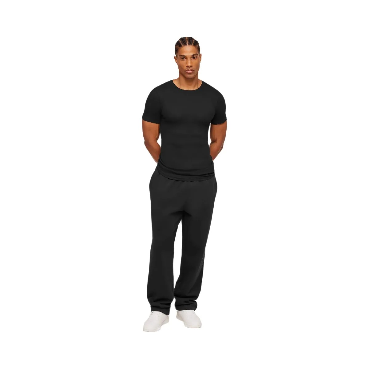 Gymshark Ribbed T-Shirt "Black" - HypeFly India View 4