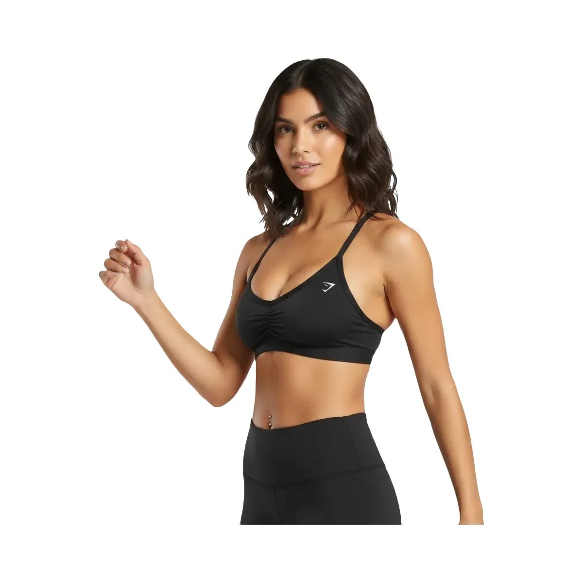 gymshark-ruched-strappy-sports-bra-light-support-black