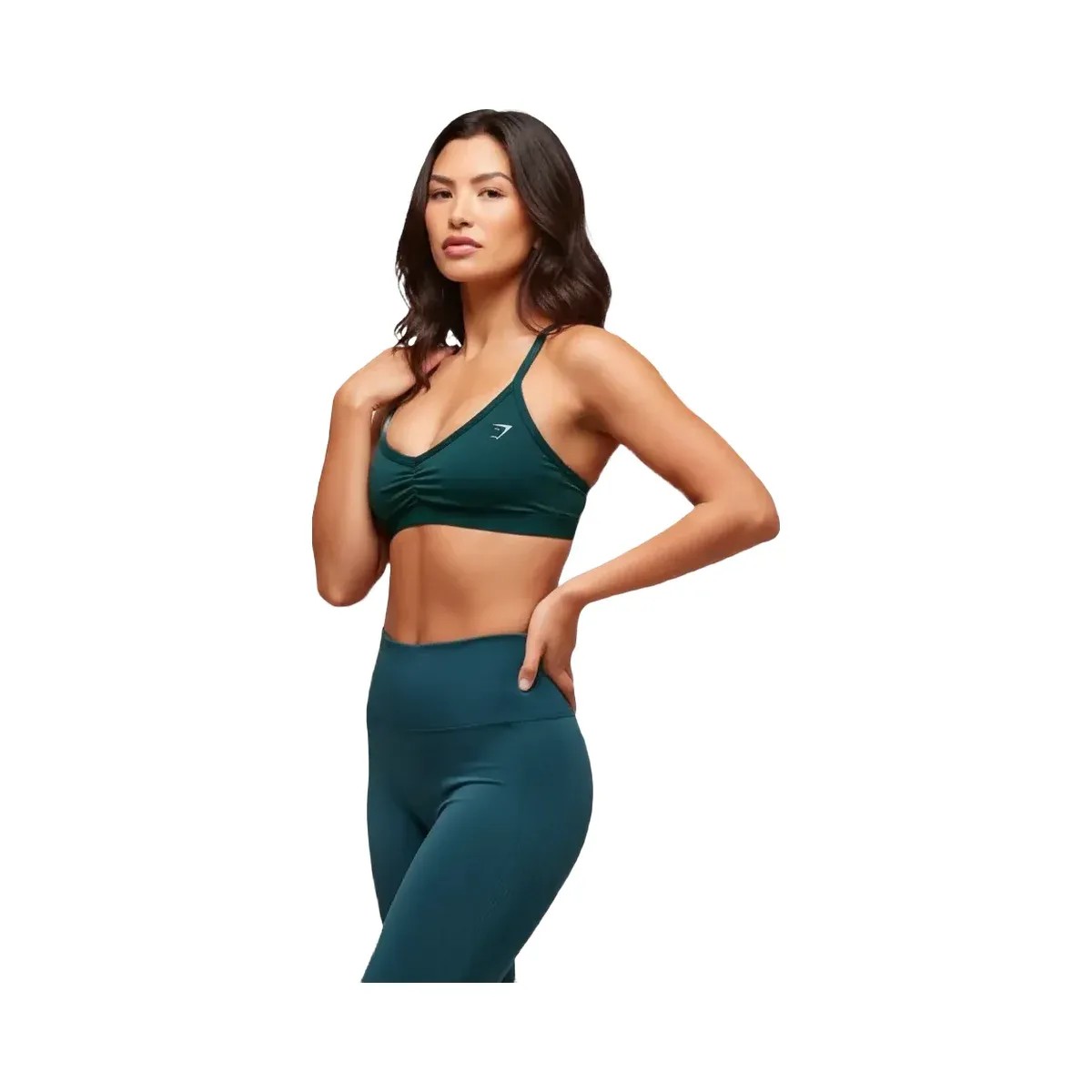 gymshark-ruched-strappy-sports-bra-light-support-deep-petrol-blue