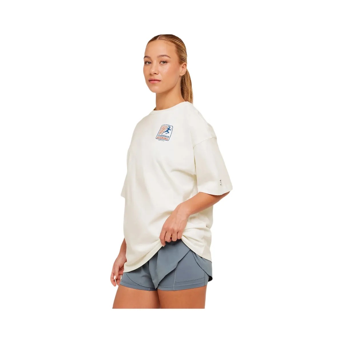Gymshark Run Club Graphic Short Sleeve T-Shirt "GS Soft White" - HypeFly India View 3