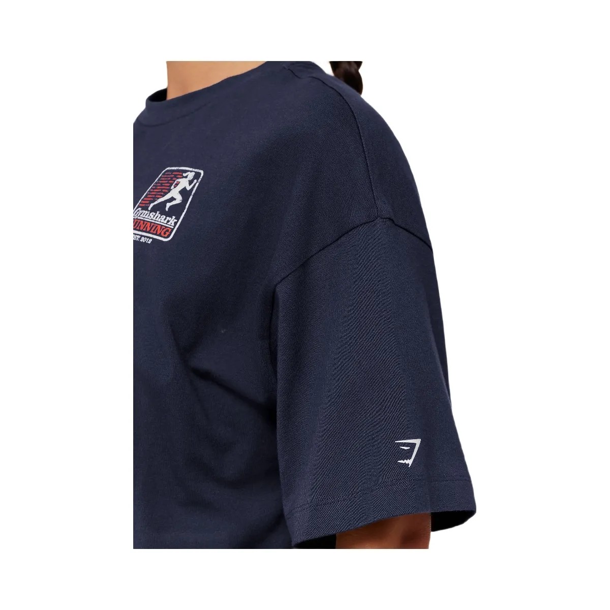 Gymshark Run Club Graphic Short Sleeve T-Shirt "Heavy Blue" - HypeFly India View 6