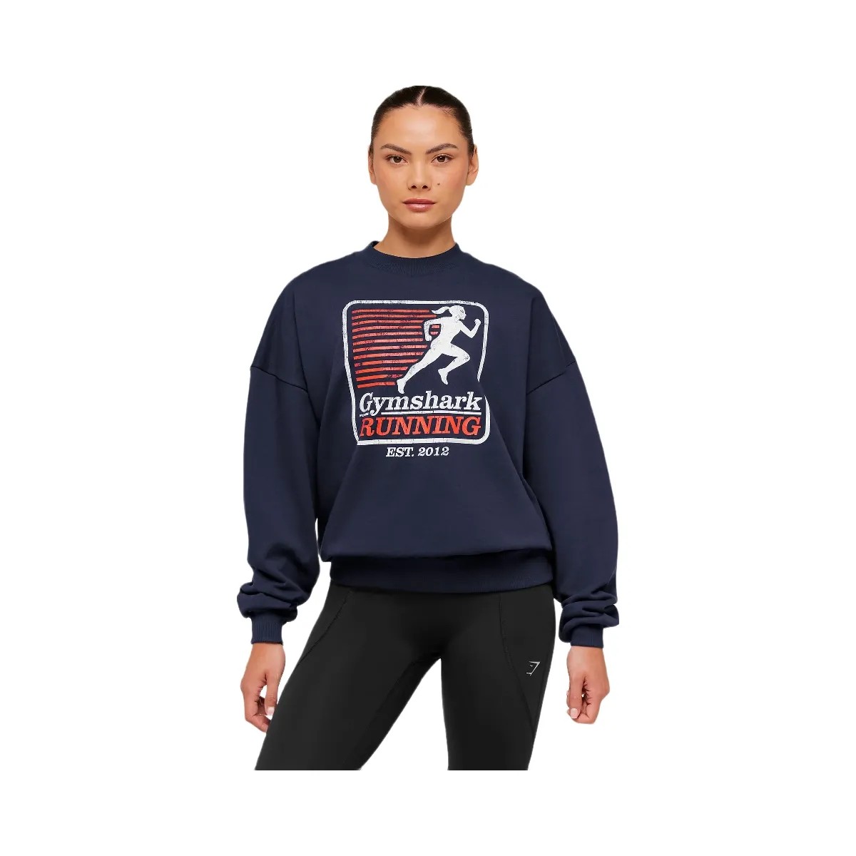 Gymshark Run Club Graphic Sweatshirt "Heavy Blue" - HypeFly India View 1