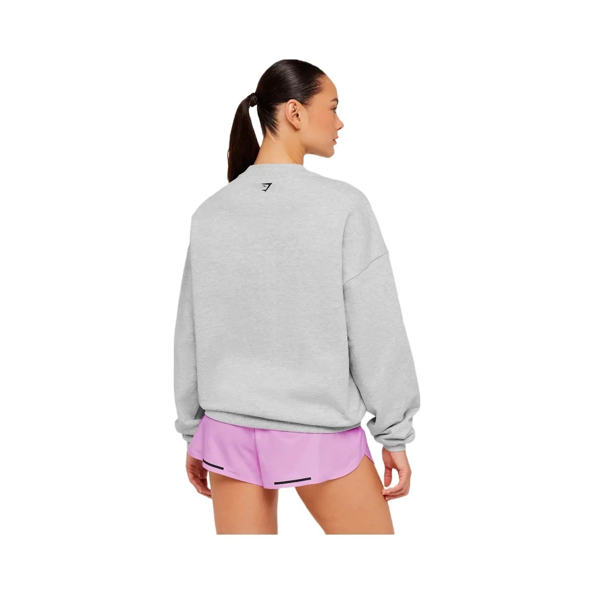 Gymshark Run Club Graphic Sweatshirt "Light Grey Core Marl" - HypeFly India View 2