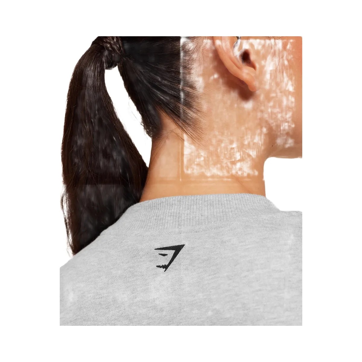 Gymshark Run Club Graphic Sweatshirt "Light Grey Core Marl" - HypeFly India View 6