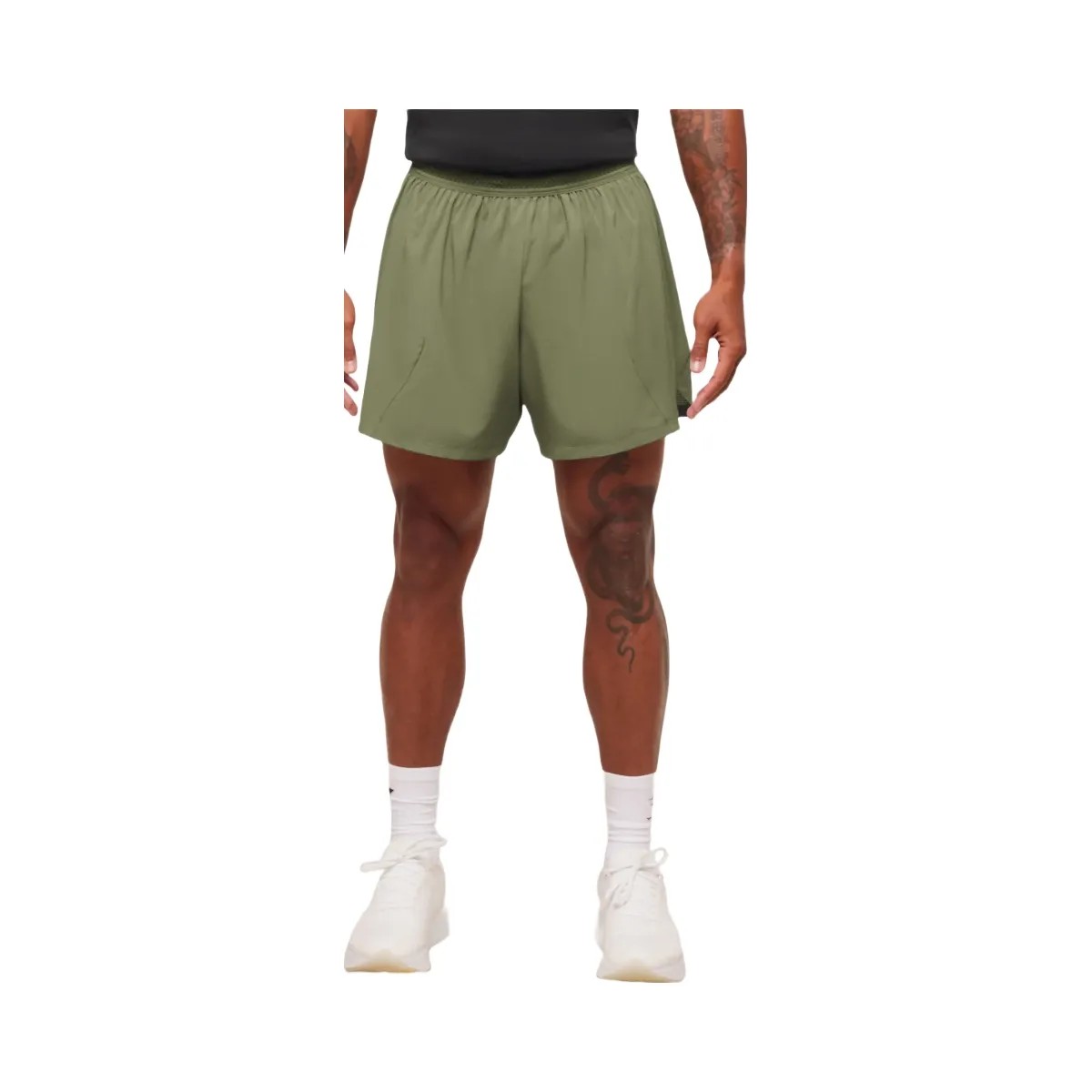 Gymshark Running 5" Shorts "GS Grounded Green" - HypeFly India View 2