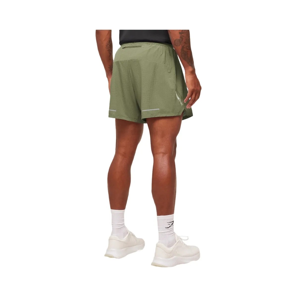 Gymshark Running 5" Shorts "GS Grounded Green" - HypeFly India View 3