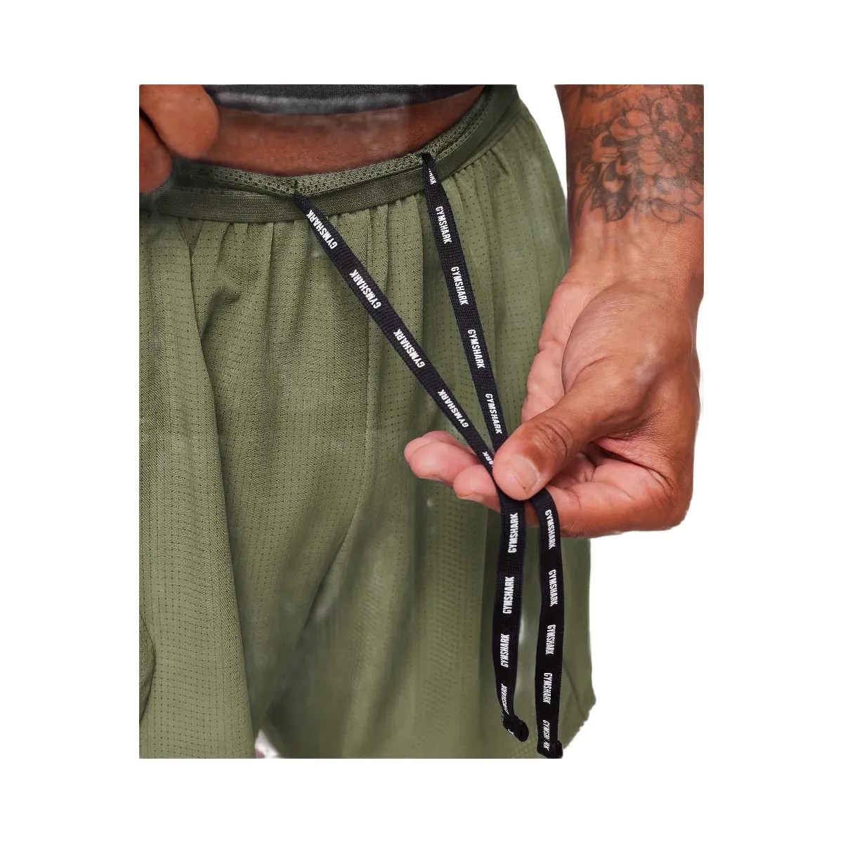 Gymshark Running 5" Shorts "GS Grounded Green" - HypeFly India View 6