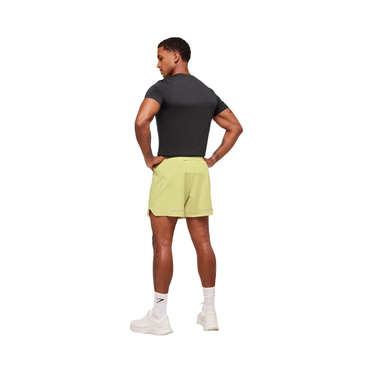 Gymshark Running 5" Shorts "Sorbet Yellow" - HypeFly India View 4