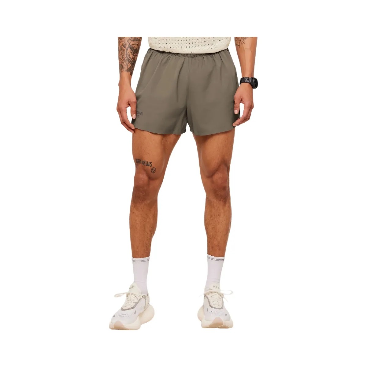 Gymshark Running Elite 5" Short "Camo Brown" - HypeFly India View 1