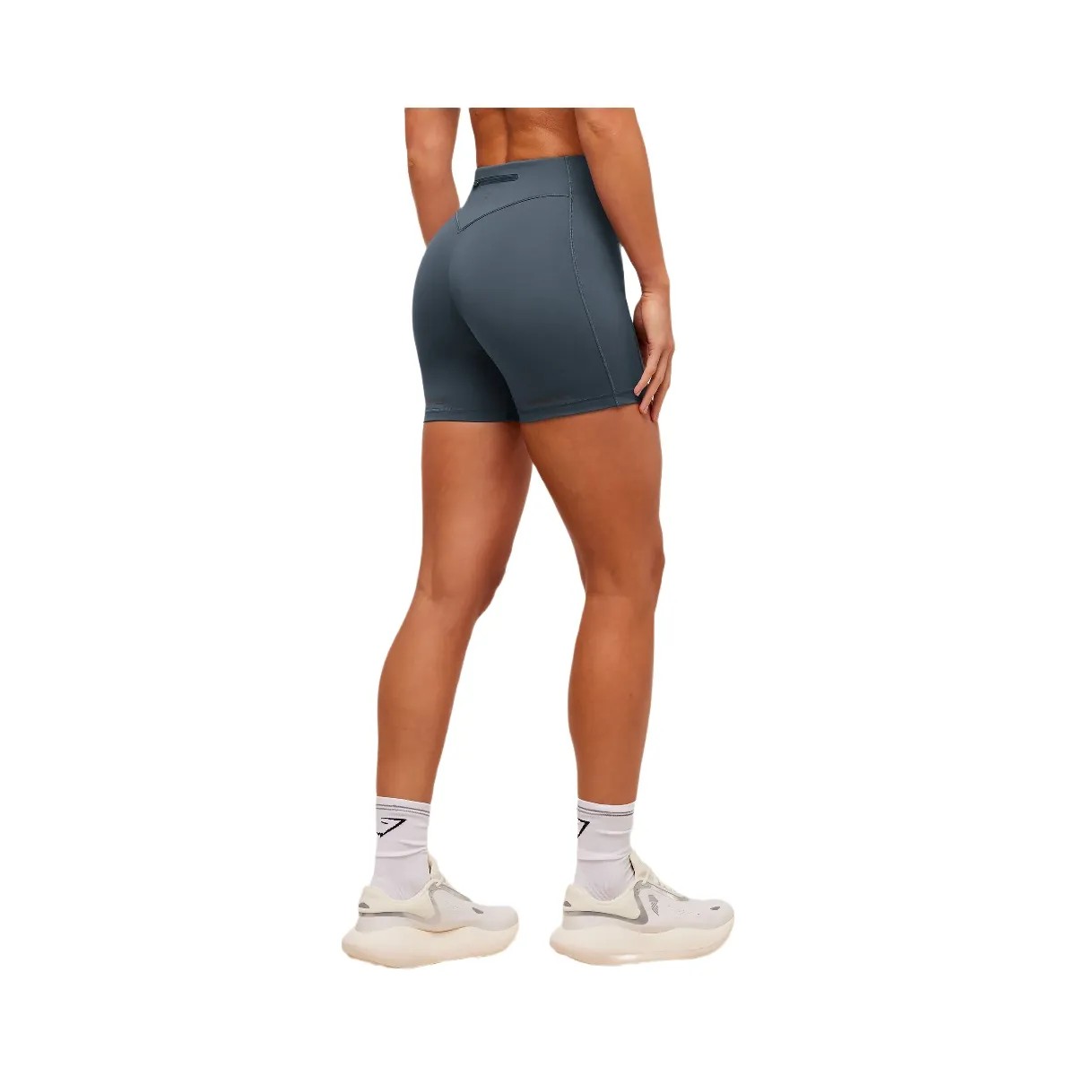 Gymshark Running Elite 6" Tight Fit Shorts "Titanium Blue" - HypeFly India View 2