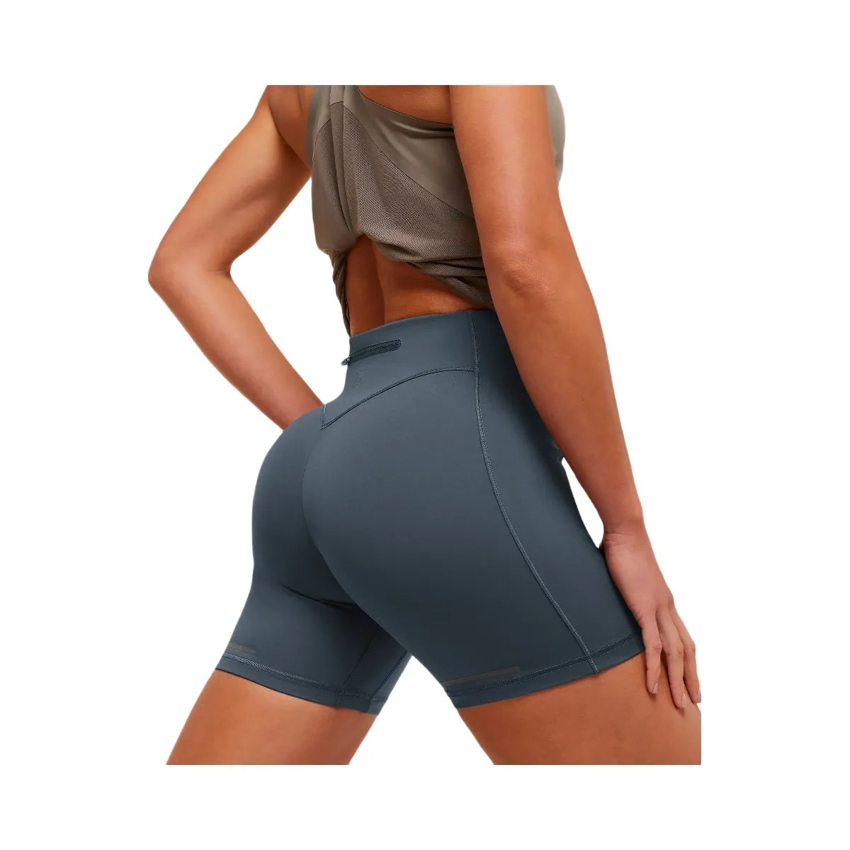 Gymshark Running Elite 6" Tight Fit Shorts "Titanium Blue" - HypeFly India View 5