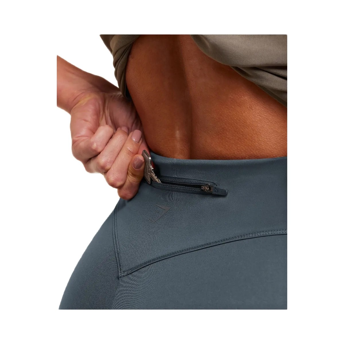 Gymshark Running Elite 6" Tight Fit Shorts "Titanium Blue" - HypeFly India View 6