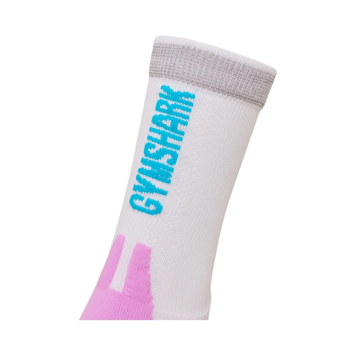 Gymshark Running Elite Crew Sock Single "White Brand Blue Sour Pink" - HypeFly India View 6