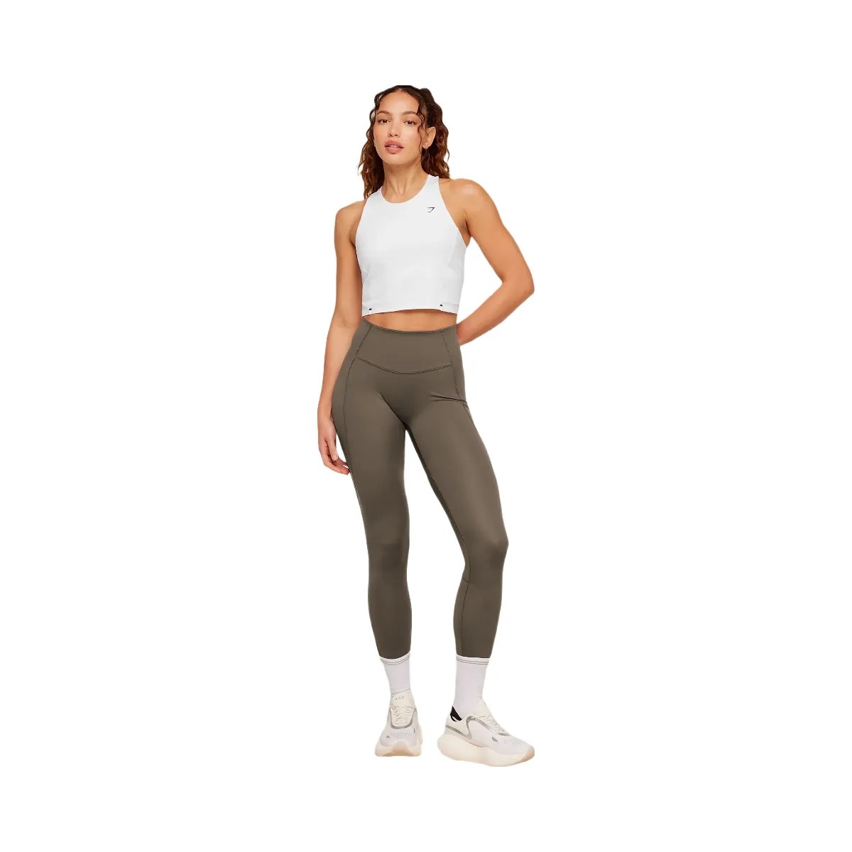 Gymshark Running Elite Leggings "Camo Brown" - HypeFly India View 4