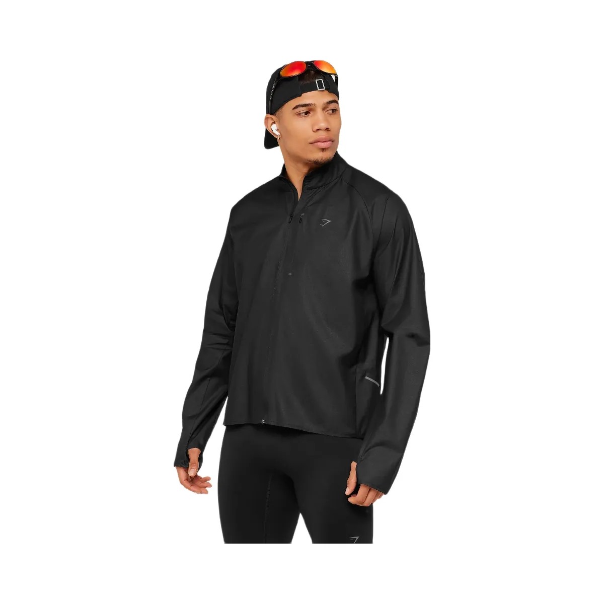 Gymshark Running Elite Lightweight Windbreaker "Black" - HypeFly India View 4