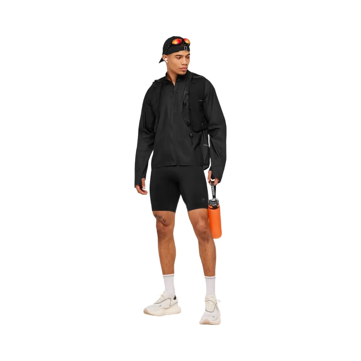 Gymshark Running Elite Lightweight Windbreaker "Black" - HypeFly India View 5