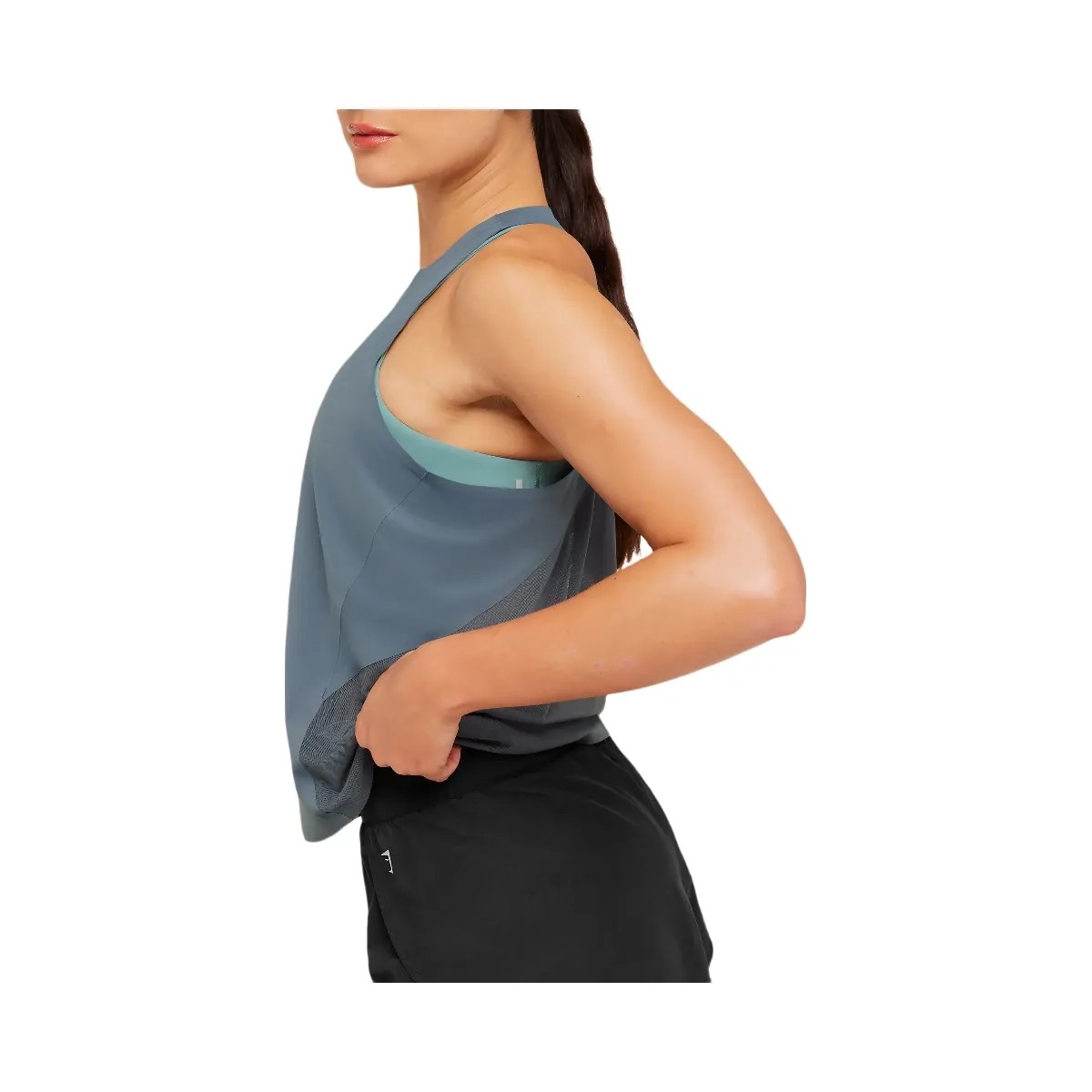 Gymshark Running Elite Loose Fit Tank "Titanium Blue" - HypeFly India View 6
