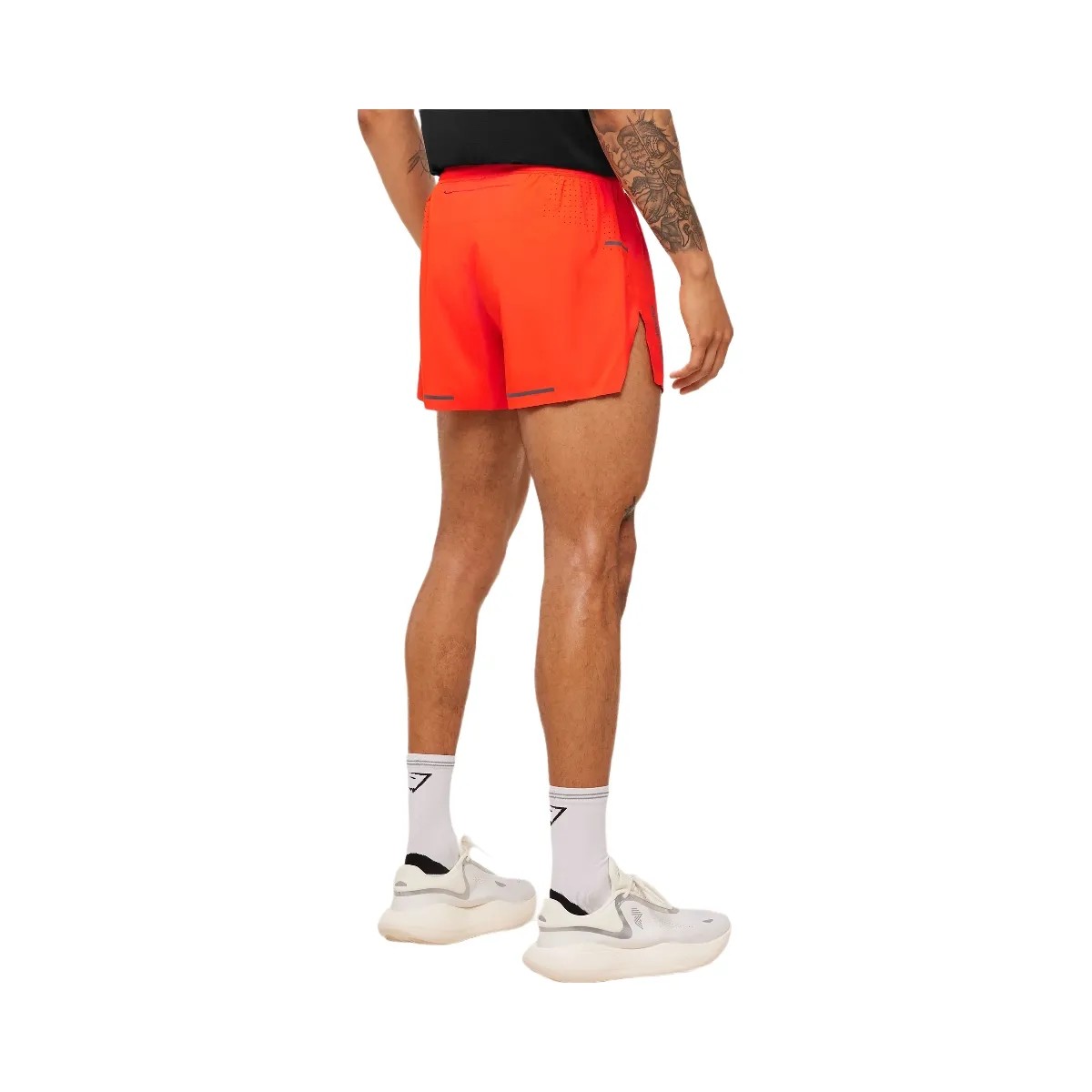 Gymshark Running Elite Race 5" Short "Electric Orange" - HypeFly India View 2