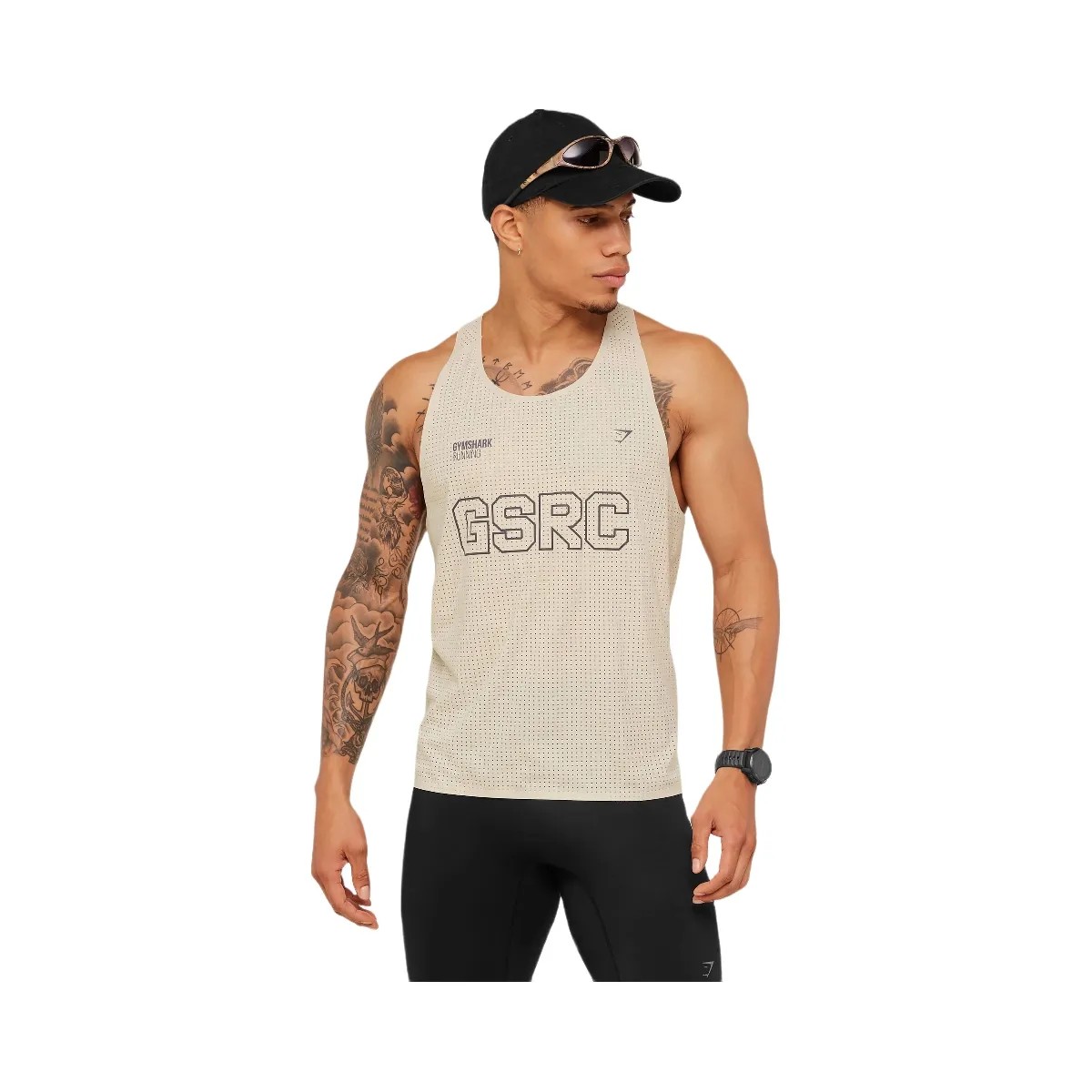 Gymshark Running Elite Race Vest "Pebble Grey" - HypeFly India View 1