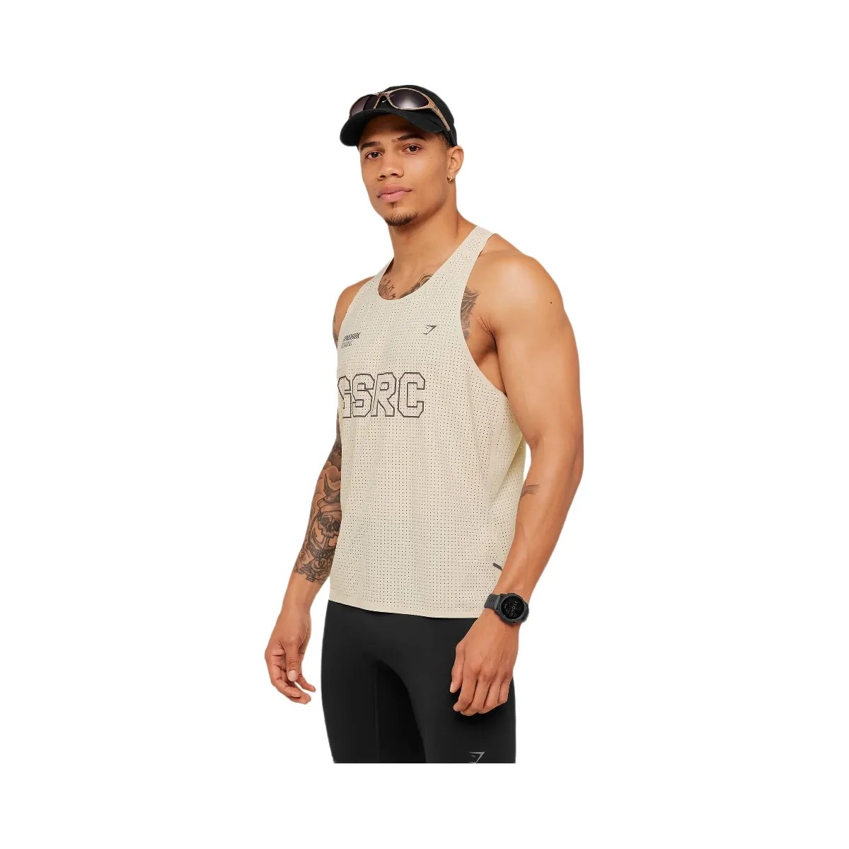Gymshark Running Elite Race Vest "Pebble Grey" - HypeFly India View 3