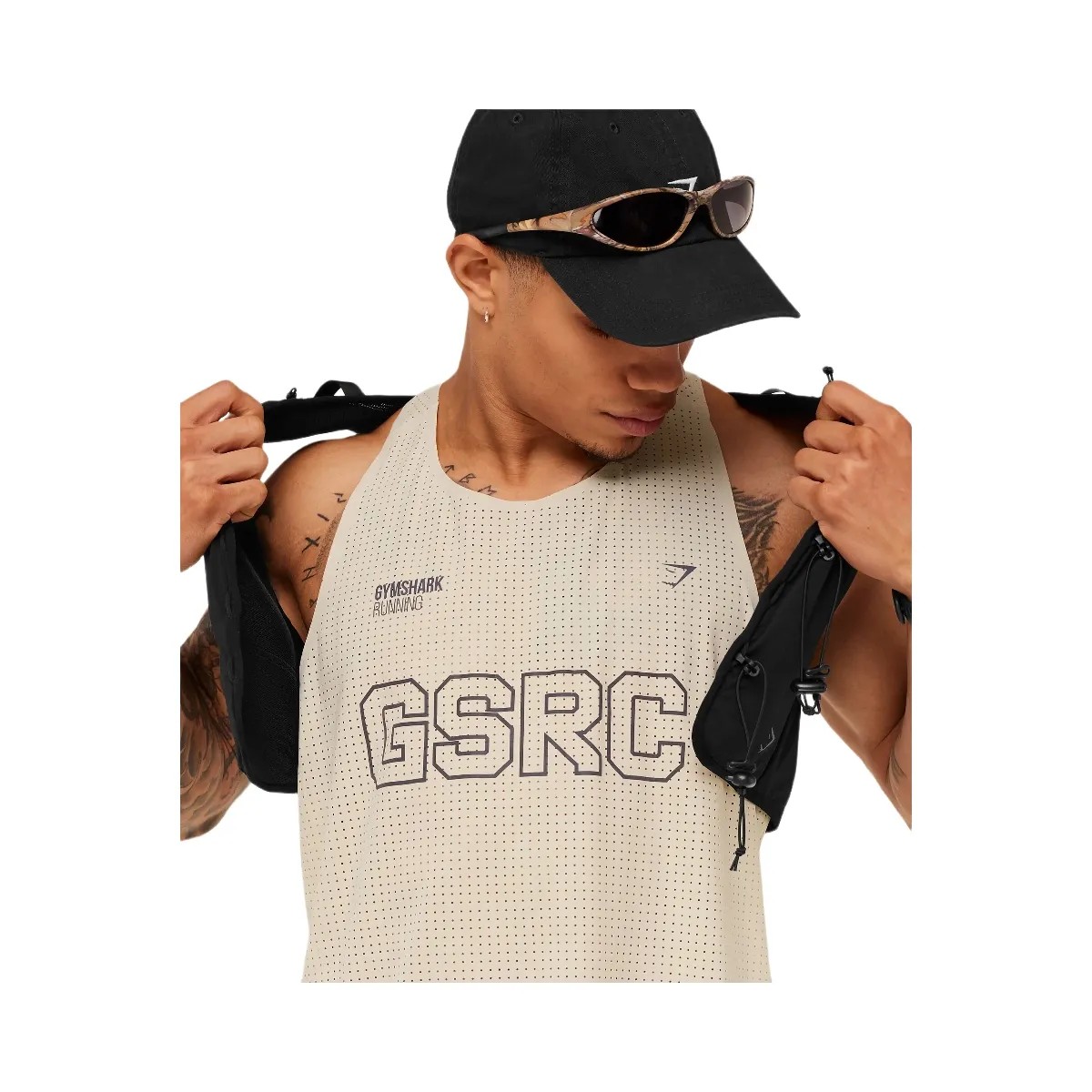 Gymshark Running Elite Race Vest "Pebble Grey" - HypeFly India View 5