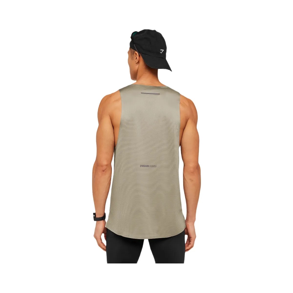 Gymshark Running Elite Tank "Linen Brown" - HypeFly India View 2