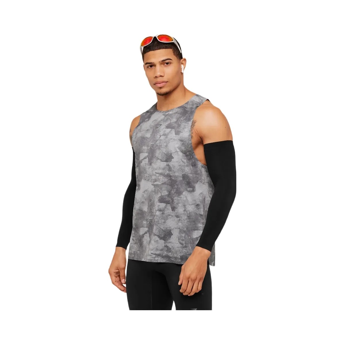 Gymshark Running Elite Tank "Smokey Grey Black" - HypeFly India View 3