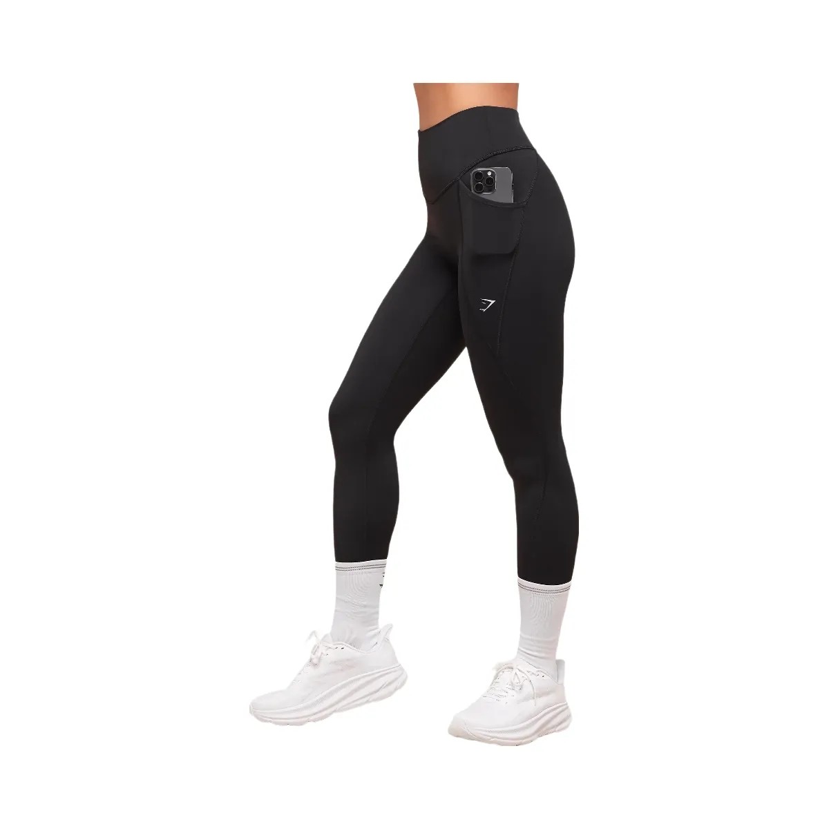Gymshark Running Pocket Leggings "Black" - HypeFly India View 1
