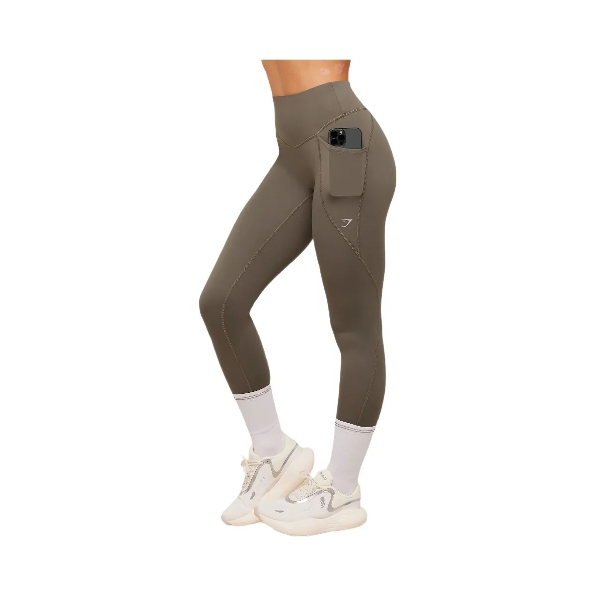 Gymshark Running Pocket Leggings "Camo Brown" - HypeFly India View 3