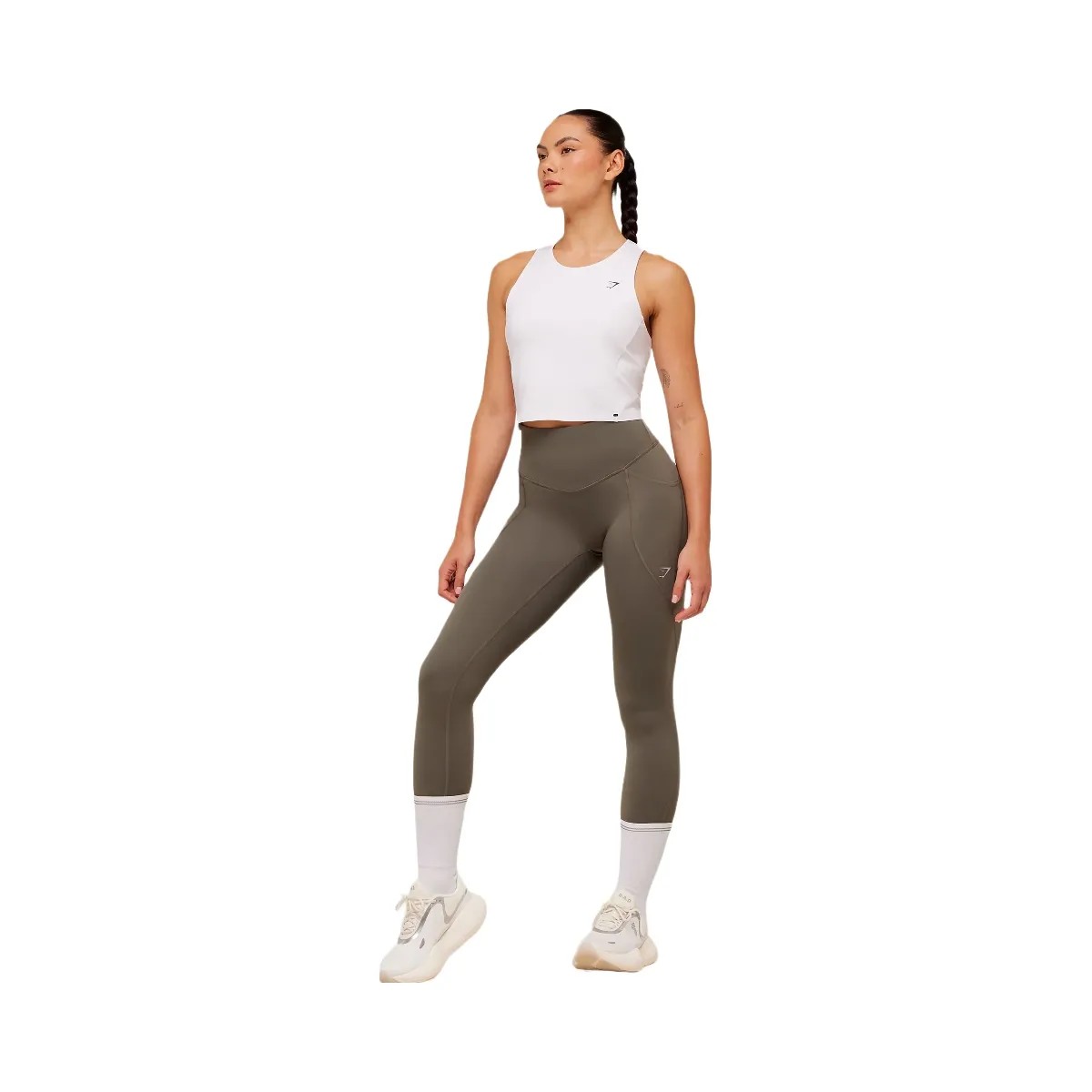 Gymshark Running Pocket Leggings "Camo Brown" - HypeFly India View 4