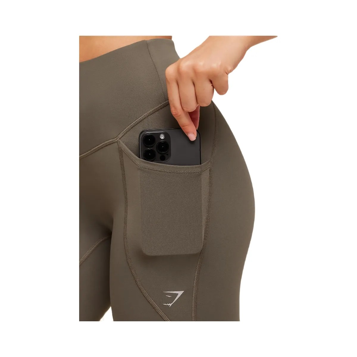 Gymshark Running Pocket Leggings "Camo Brown" - HypeFly India View 5