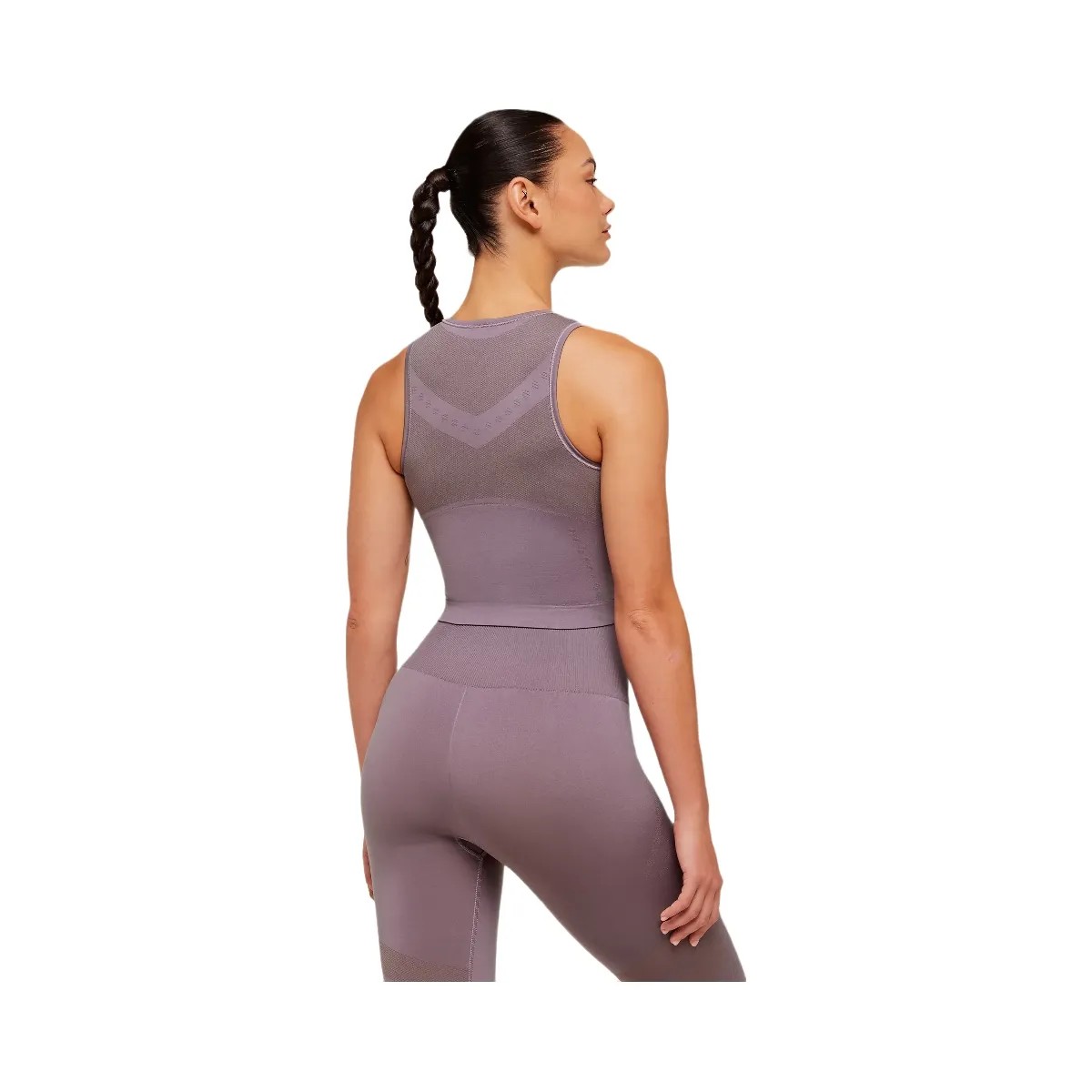 Gymshark Running Seamless Tank "Dusk Purple Walnut Mauve" - HypeFly India View 2