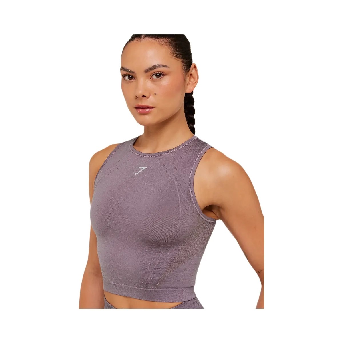 Gymshark Running Seamless Tank "Dusk Purple Walnut Mauve" - HypeFly India View 5