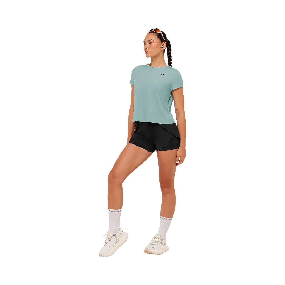 Gymshark Running Short Sleeve T-Shirt "GS Storm Blue" - HypeFly India View 4