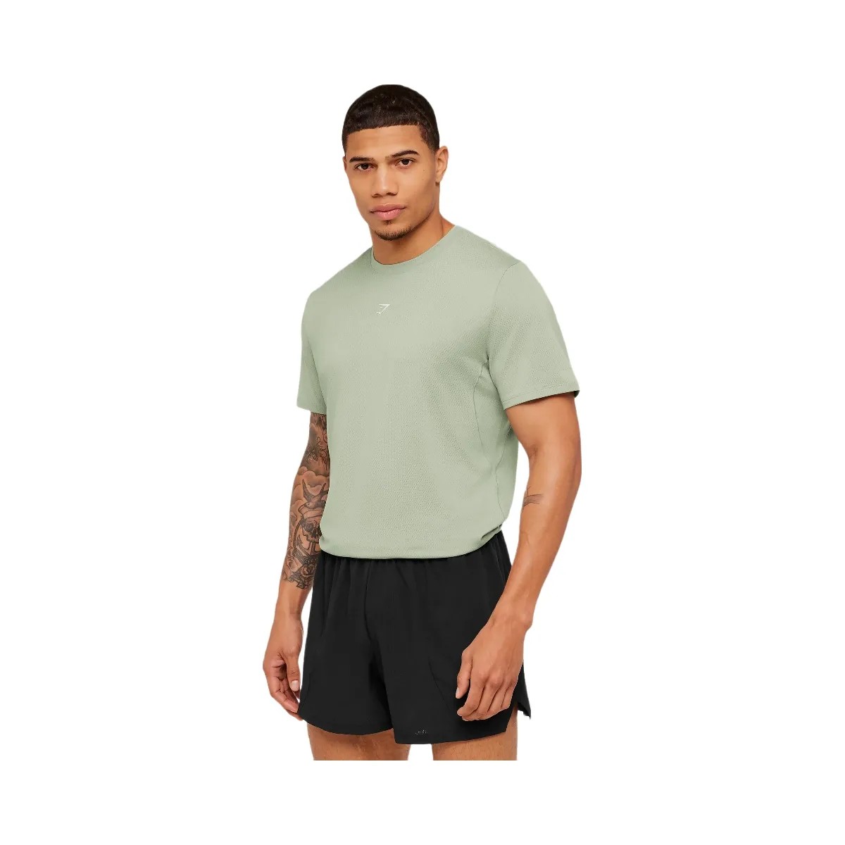 Gymshark Running T-Shirt "GS Haze Green" - HypeFly India View 3