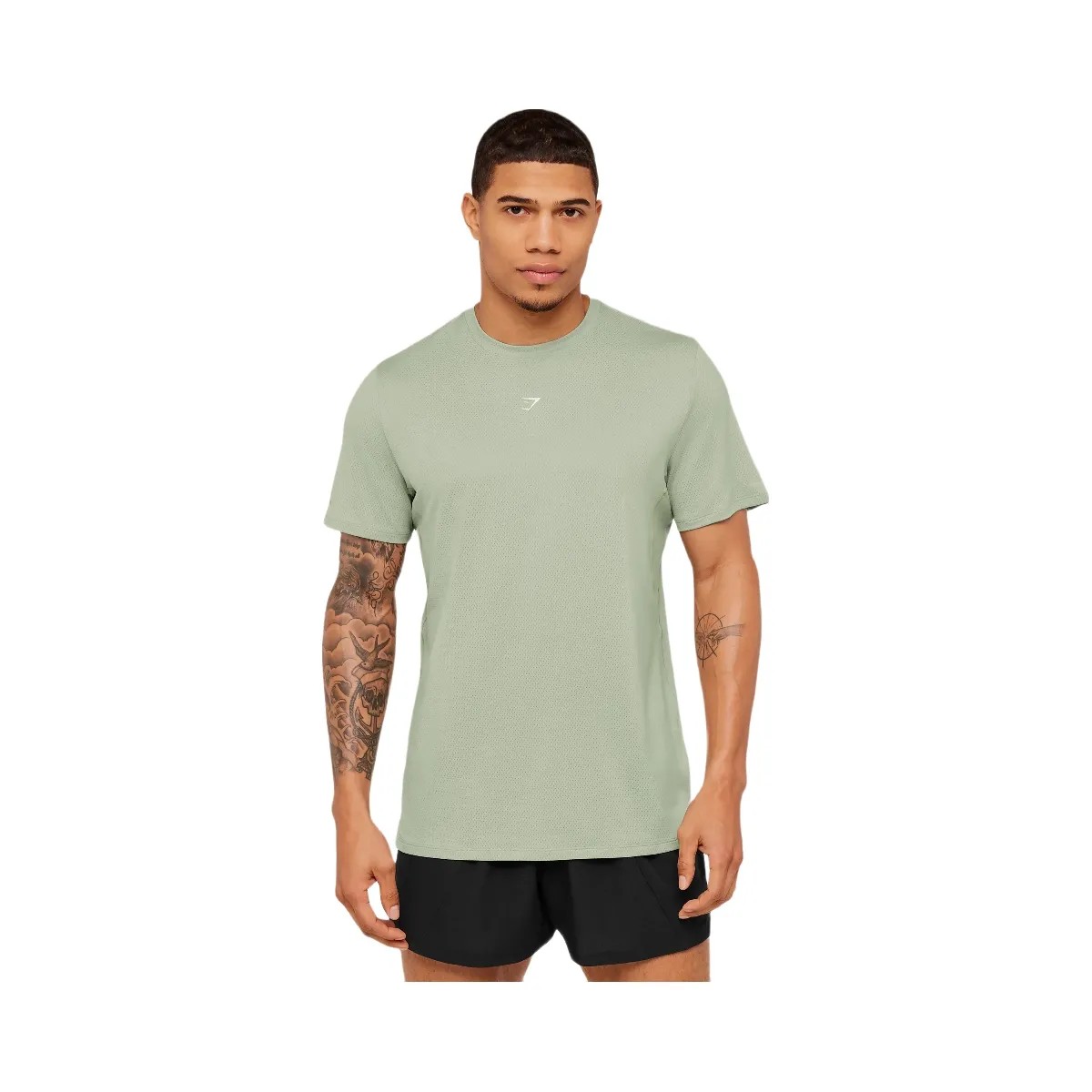 Gymshark Running T-Shirt "GS Haze Green" - HypeFly India View 4