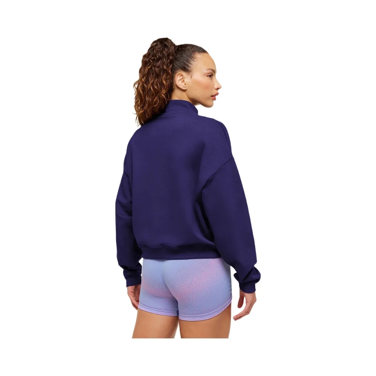 Gymshark Script Embroidery Full Zip Jacket "Indigo Purple" - HypeFly India View 3